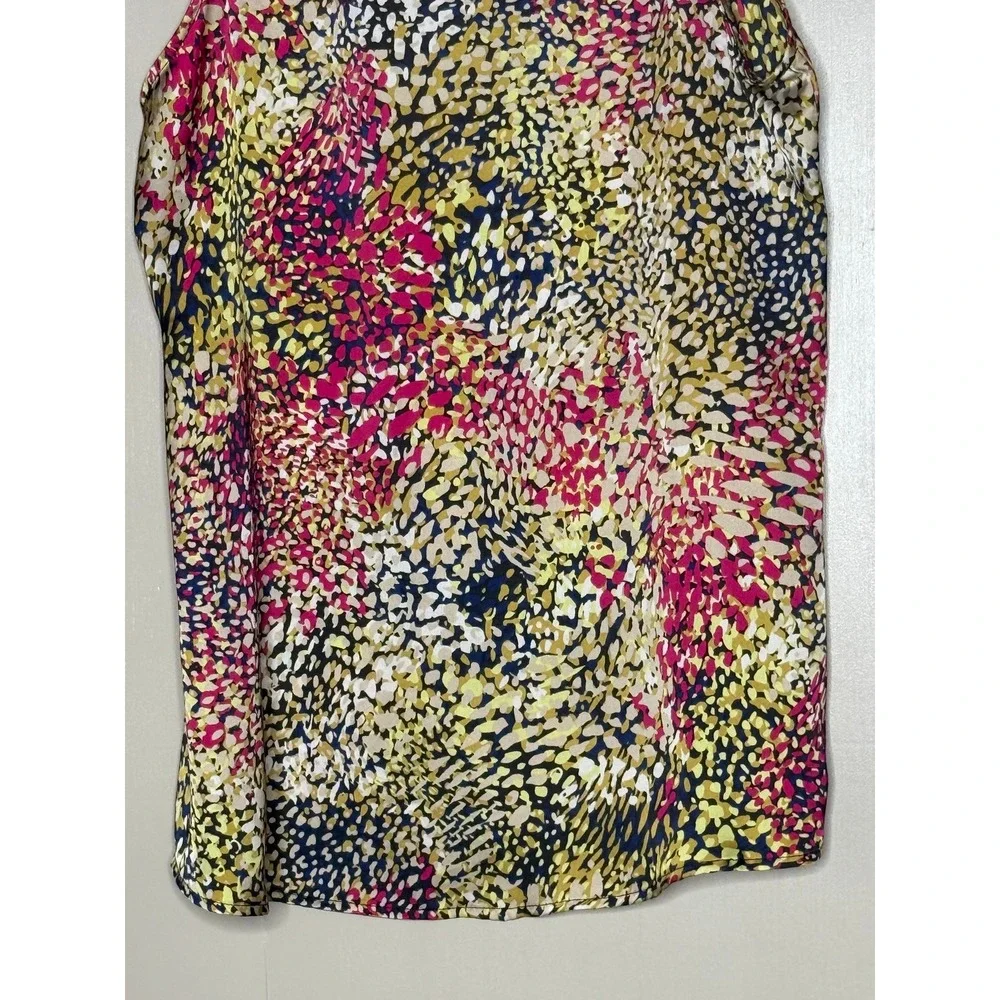 Hale Bob Abstract Print Sleeveless Blouse Top Medium‎ Boho Colorful
